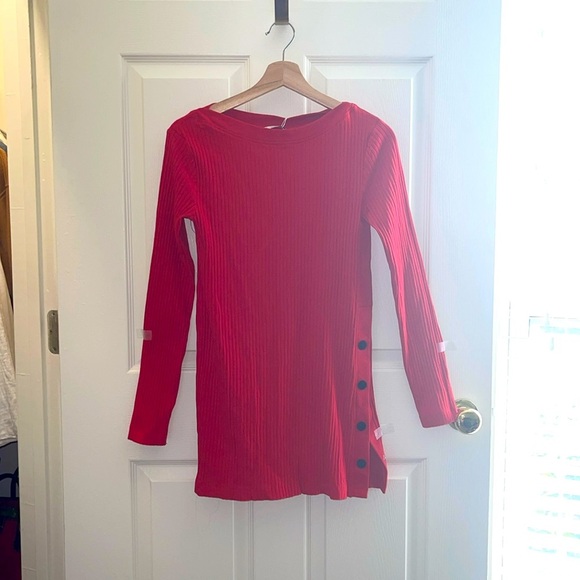 ZARA Trafaluc Red  Ribbed Dress Women's - Picture 1 of 5
